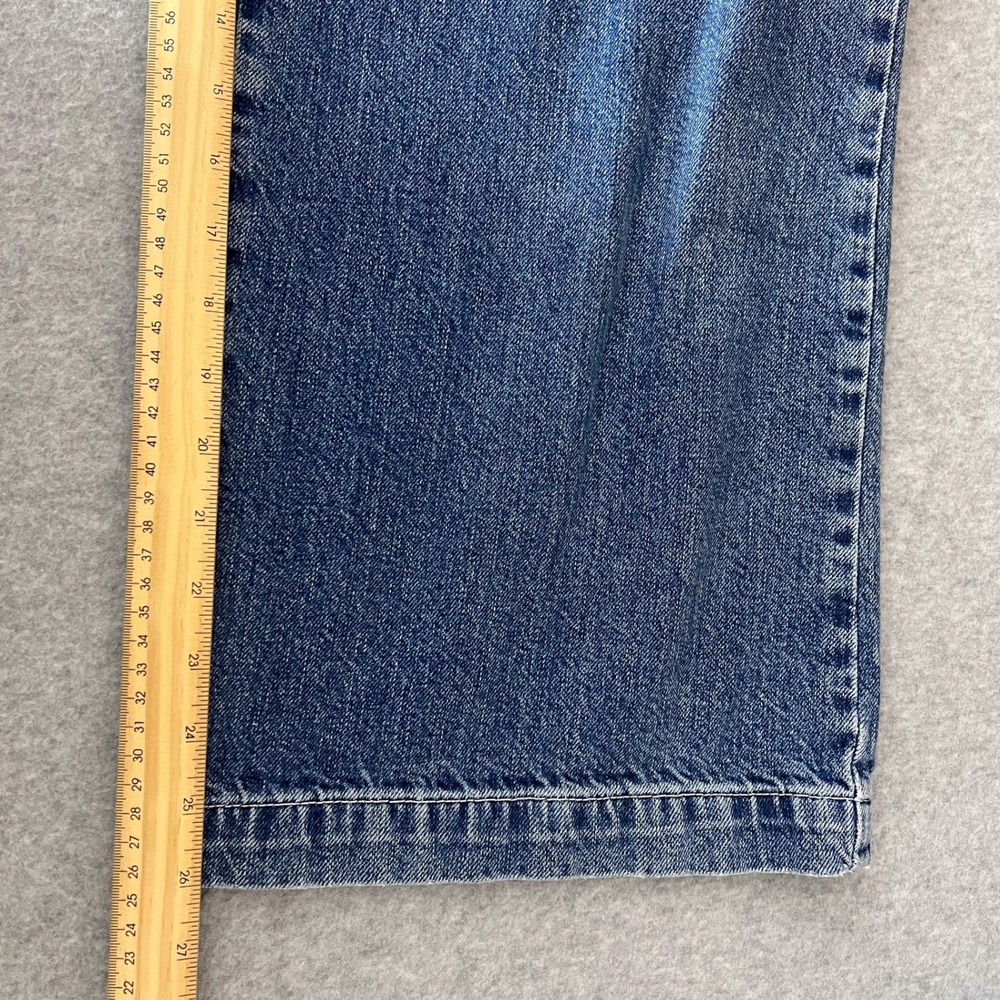 Free People We The Free Indigo Blue Colette High Waisted Wide Leg Jeans Size 26 - Picture 13 of 14